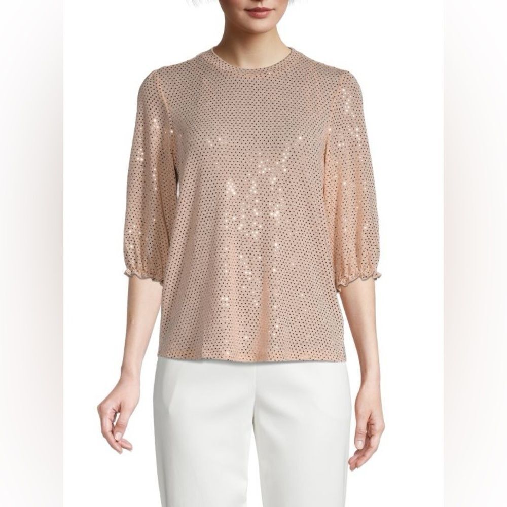 NANETTE BY NANETTE LEPORE Sequin Top size M